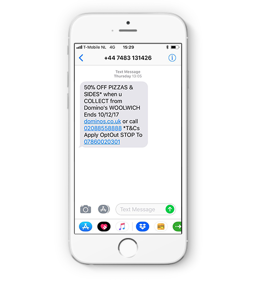 dominos-sms-promotion