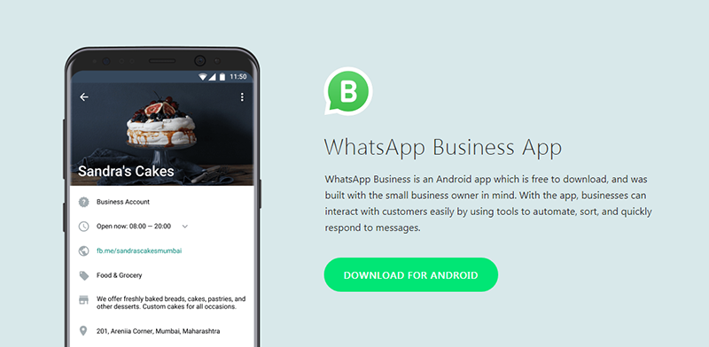 whatsapp business app