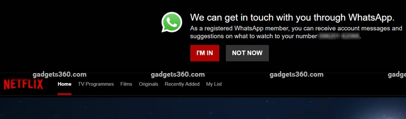 whatsapp netflix